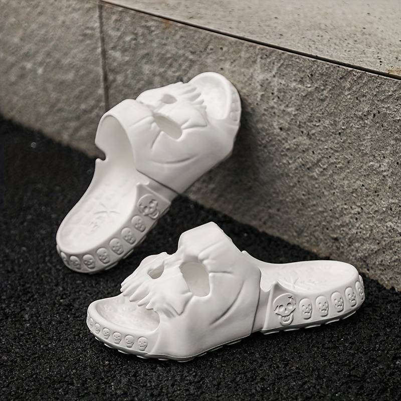 Men's Skull Slides Casual Outdoor Slippers
