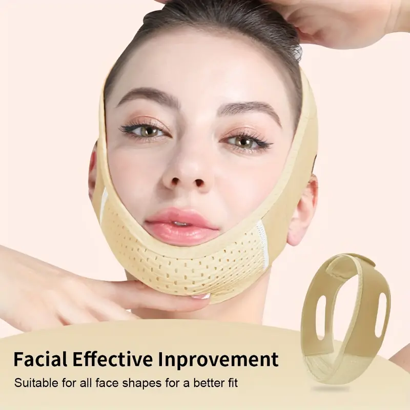 Reusable V Line Mask Facial Lifting Strap Double Chin Reducer Chin Up Mask  Face Lifting Belt V Shaped Tightening Face Mask