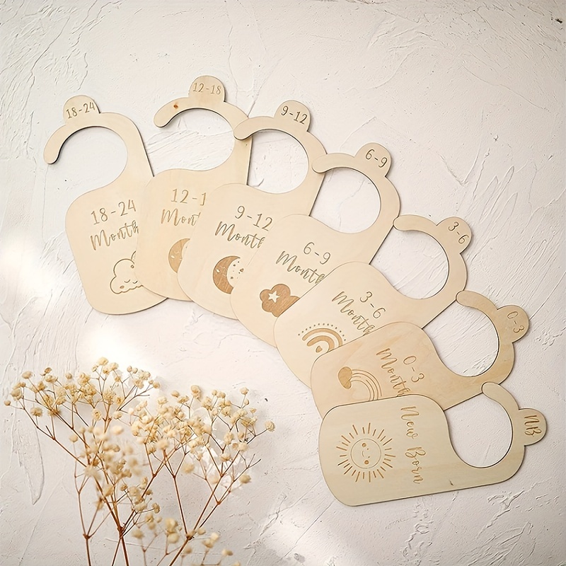 Wooden Baby Closet Dividers For Baby Clothes Organizer, Double Sided  Colorful Baby Closet Organizer For Nursery Decor, Baby Clothes Dividers For  Closet Size Hangers, Christmas, Halloween, Thanksgiving Day Gift - Temu