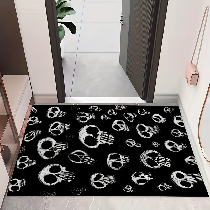 Gothic Skull Print Kitchen Mat Household Non slip Runner Rug - Temu