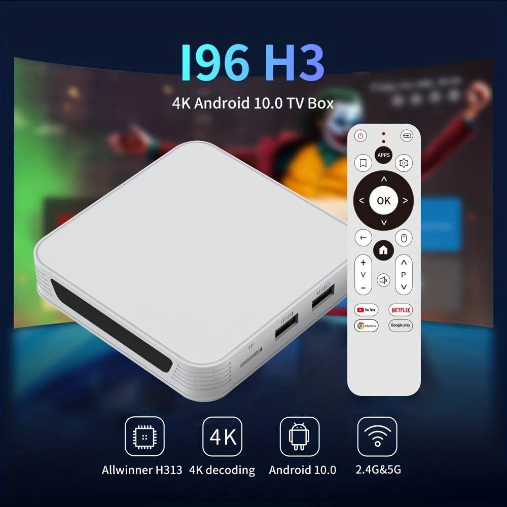 Boitier iptv TV BOX Android 10.0 X96Q TV Box H616 Quad core 2 Go