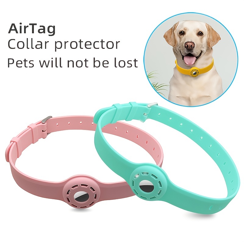 Airtag - Collar de gato con campanas, collar reflectante GPS para gato,  collar de rastreador de gatos antipérdida, collar de cuero ajustable para