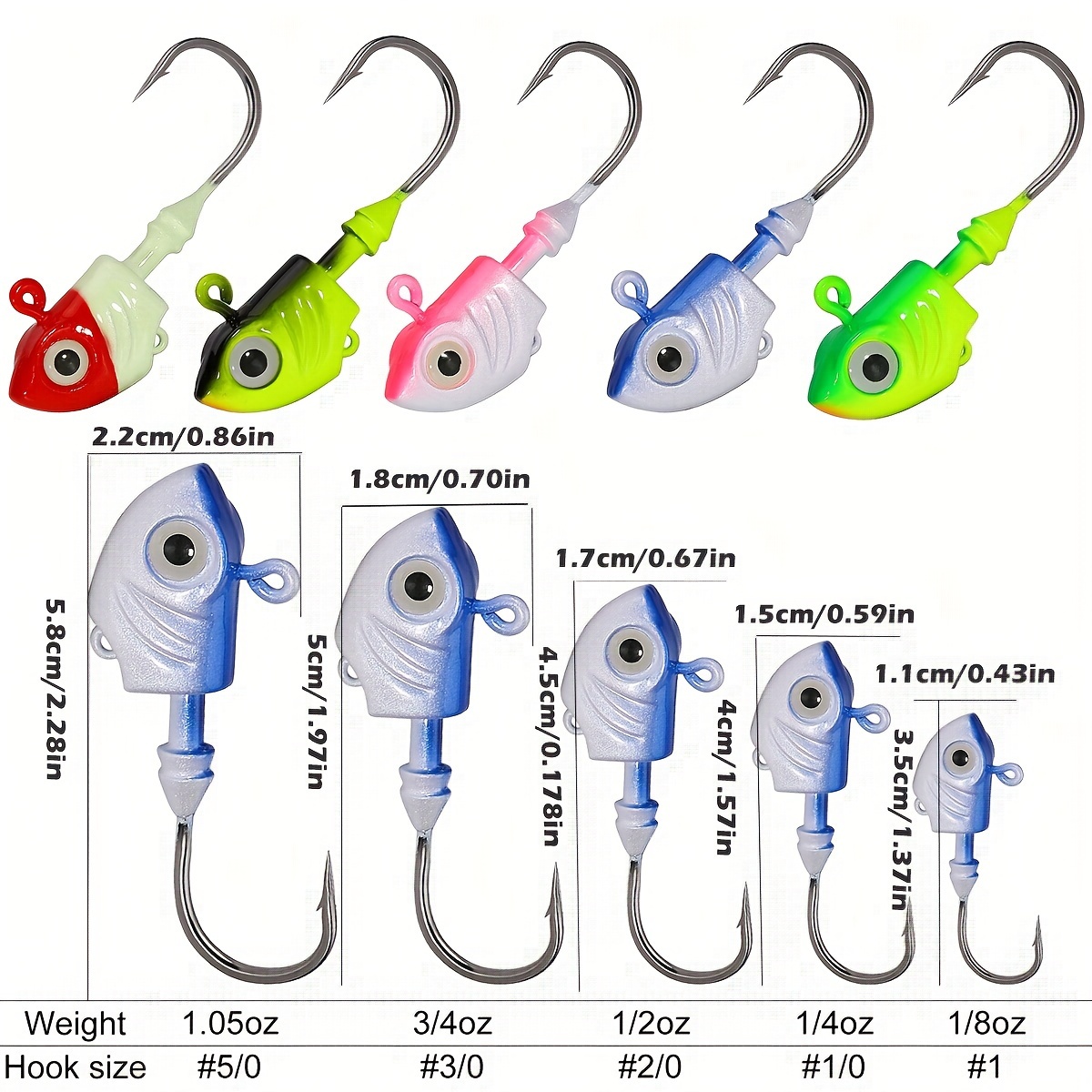 Swimbait Hooks 3/0 - 5g 