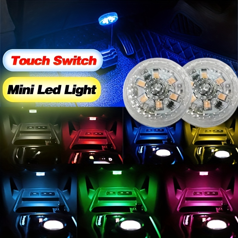 Nouvelle voiture Led Touch Lights Sans Fil Intérieur Lumière Auto Toit  Plafond Lampes de lecture Pour Porte Pied Coffre Boîte de Rangement USB  Chargement
