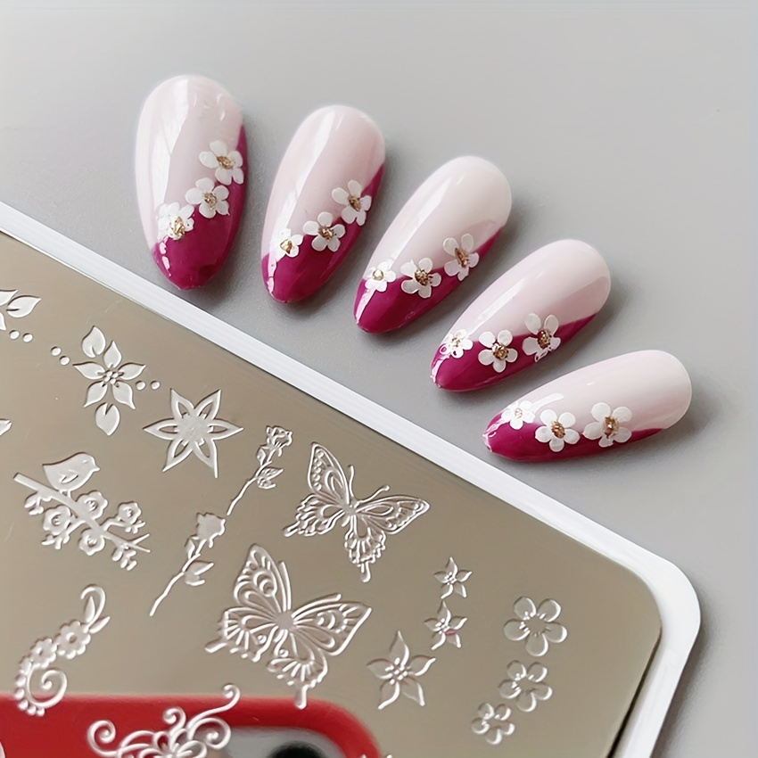 Create Gorgeous Nail Art Stainless Steel Nail Stamping - Temu