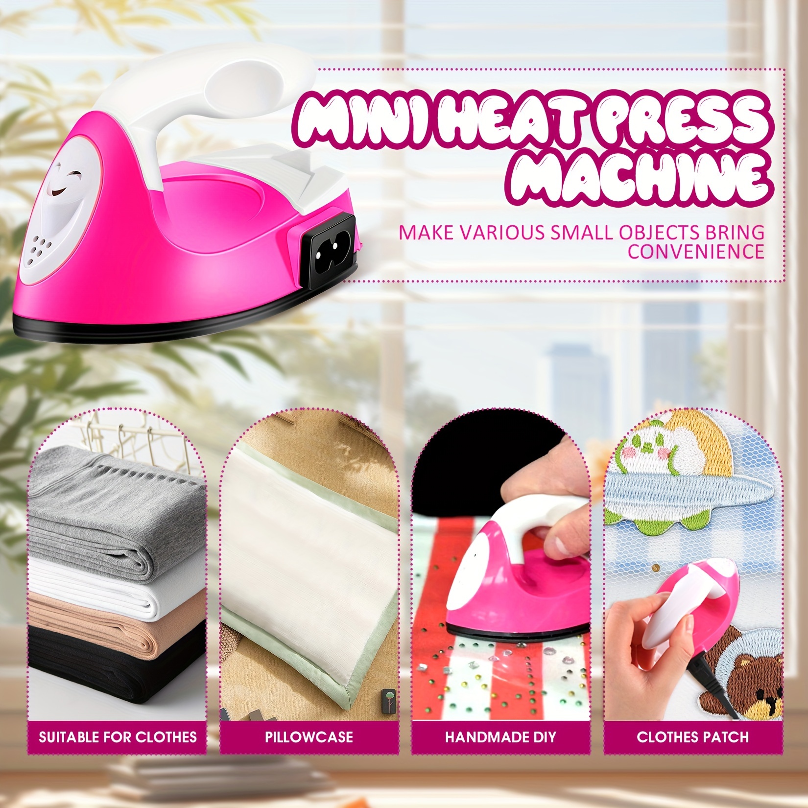 Mini Heat Press Small Iron Portable Heat Press Machine - Temu