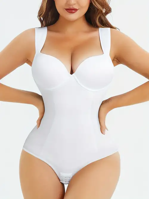 Sleeveless Shaping Bodysuit Tummy Control Compression Body - Temu