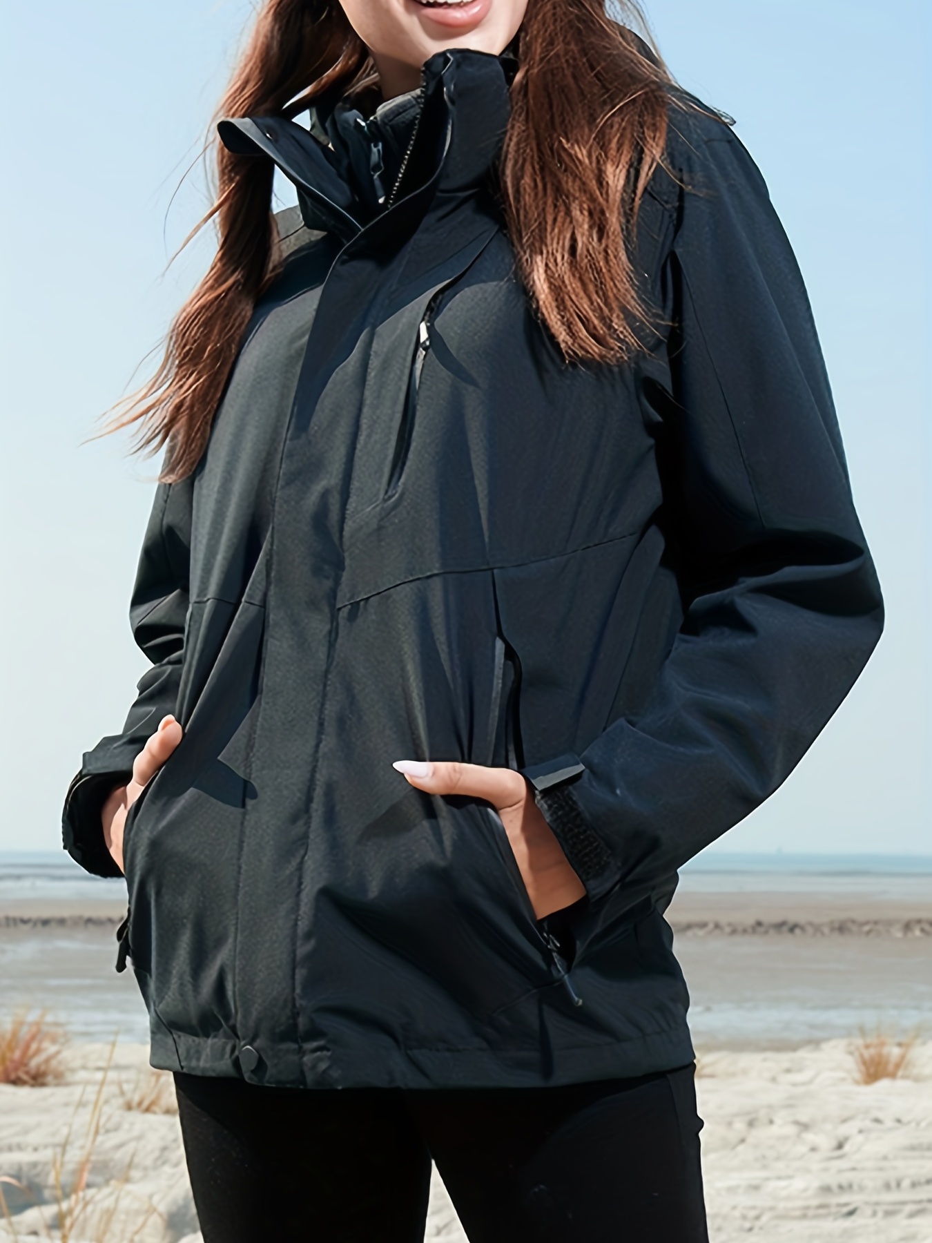 Women's 3 in 1 Outdoor Jacket Waterproof Windproof Hard - Temu