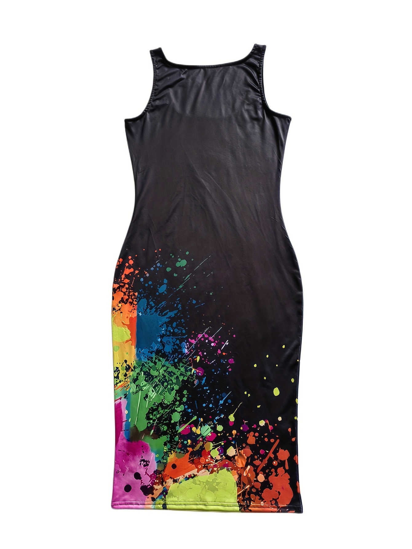 Black Paint Splatter Dress