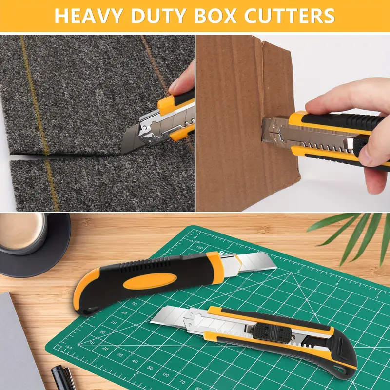 Utility Knife Box Cutter Retractable Box Cutter For Thick - Temu