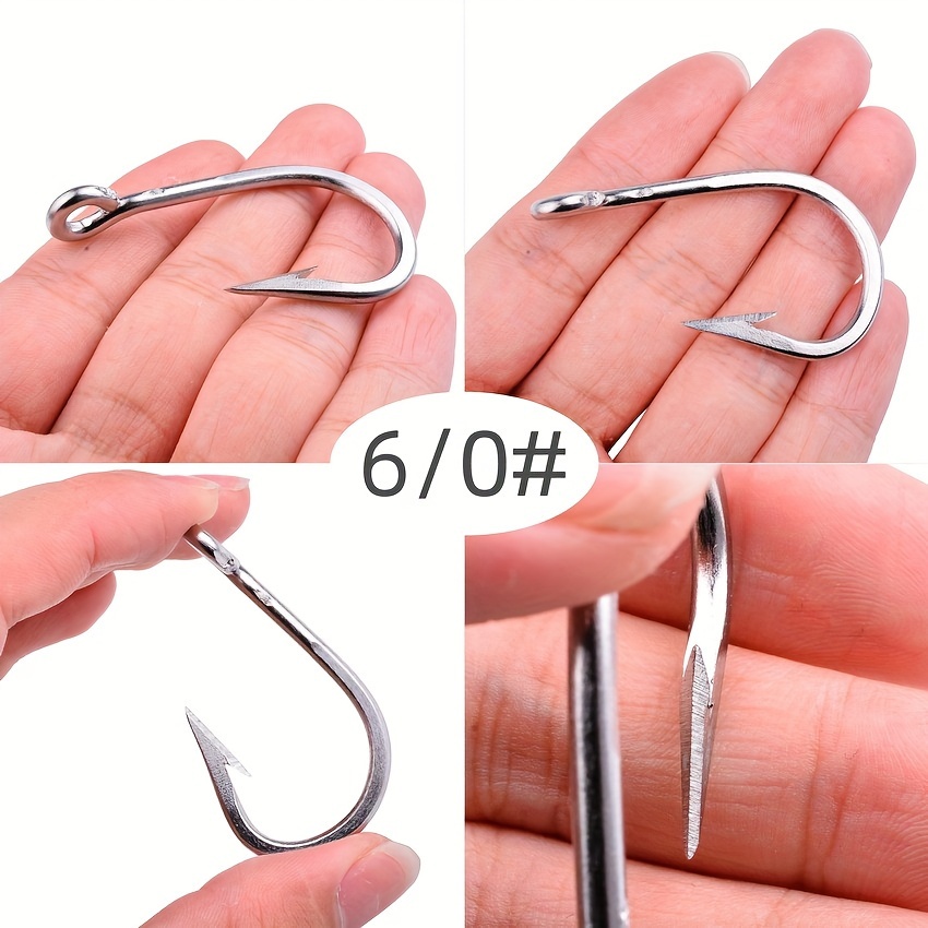 Size 6/0# 12# Stainless Steel Fishing Hook Sturgeon Tuna - Temu