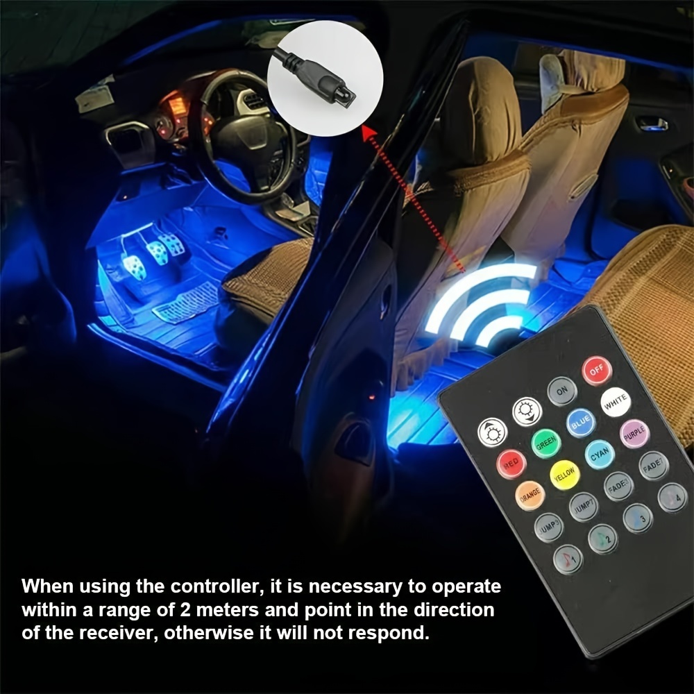 Tira de luces LED para coche luces interiores del coche kit de