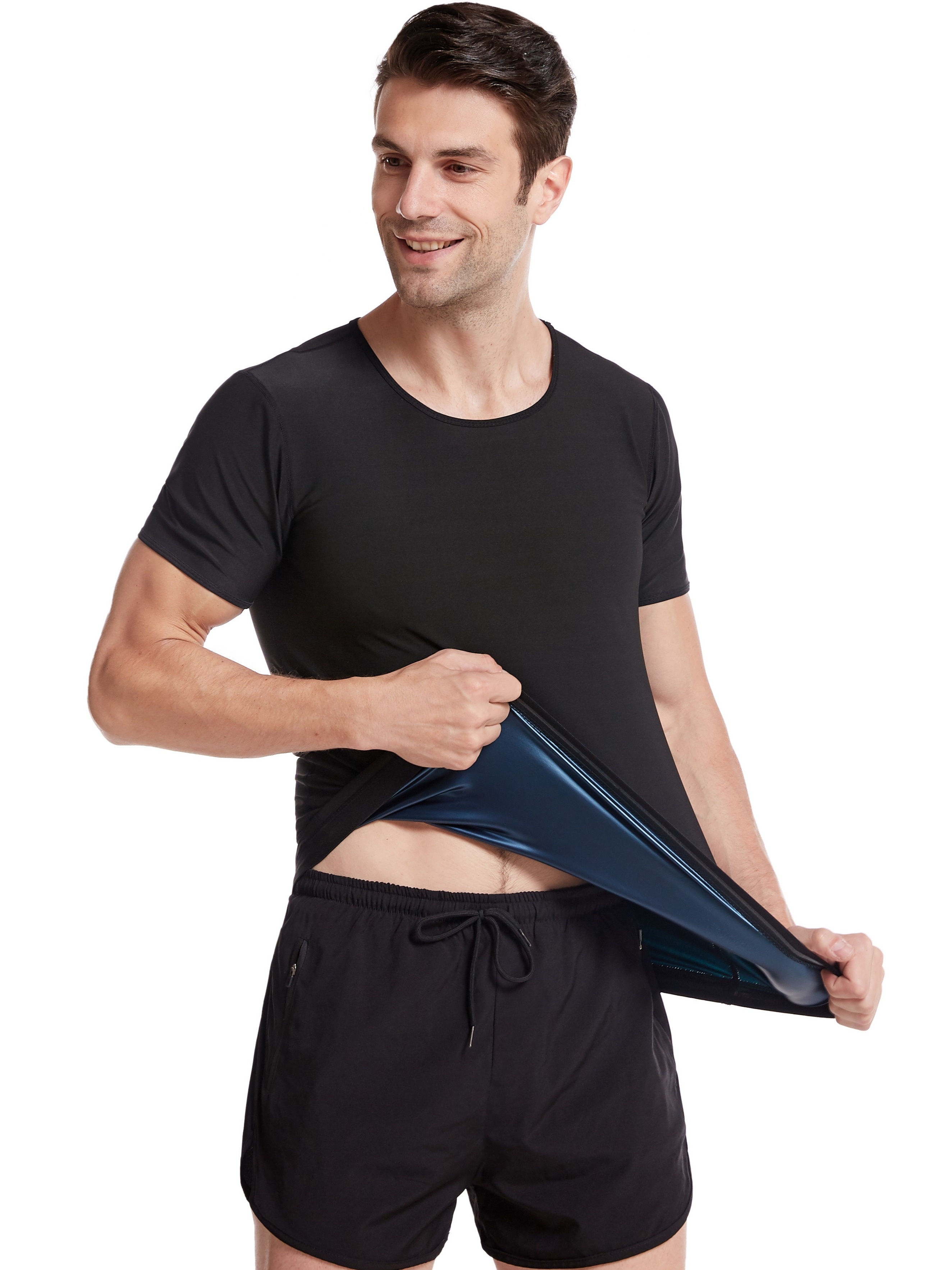 Men's Sweat Sauna Suit: Compression Body Shaper T shirt - Temu