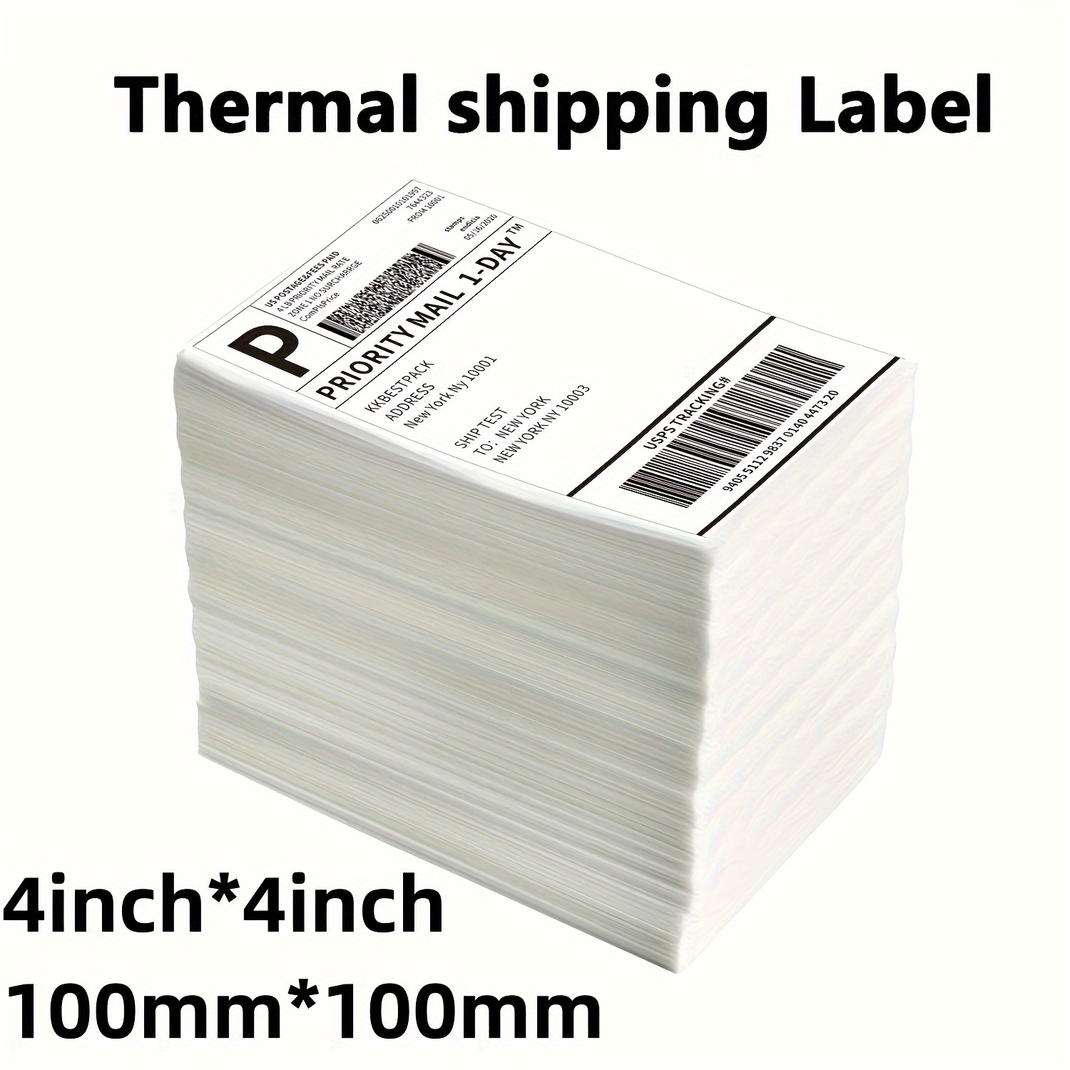 Papier pour imprimante d'étiquettes thermiques Phomemo 4x6, 100x150mm,  fan-possède, fournitures d'expédition pour les