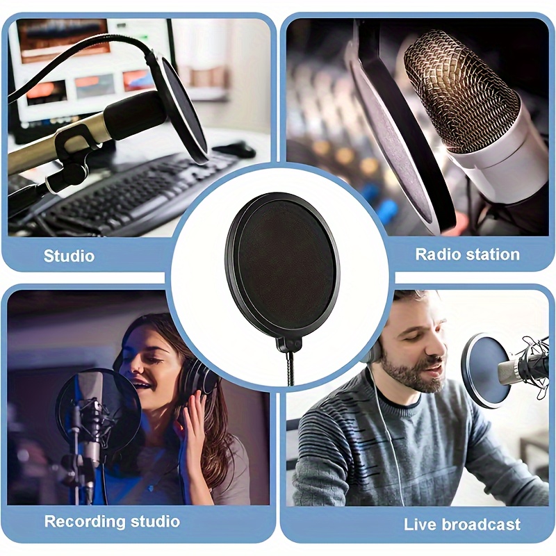 Filtre Anti pop De Microphone Professionnel Compatible Avec - Temu Belgium