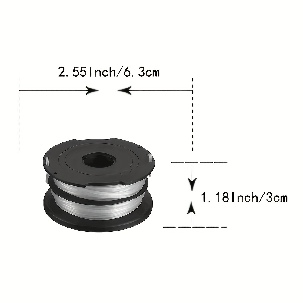 2 Pack RC-065-P Spool Cover Cap Compatible with Black & Decker DF-065-BKP  GH710