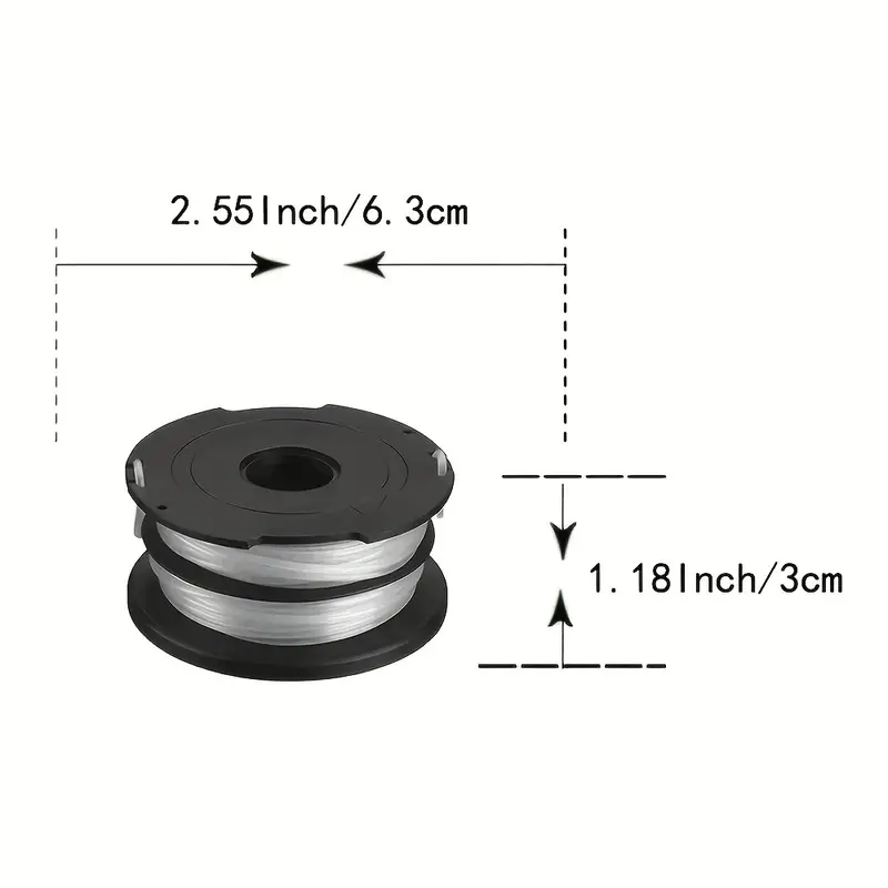 Df-065 &df-065-bkp Dual Line Replacement Spool Eater String Compatible With Black  Decker Gh700/gh710/gh750 Trimmers - Temu United Arab Emirates