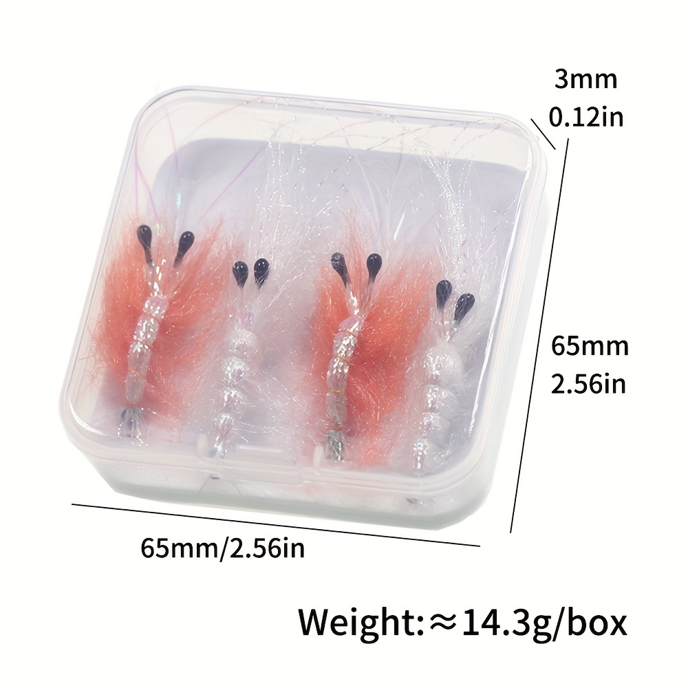 Back Flash Shrimp Fly Kit #6 Orange #1 Pearl Sinking - Temu Canada