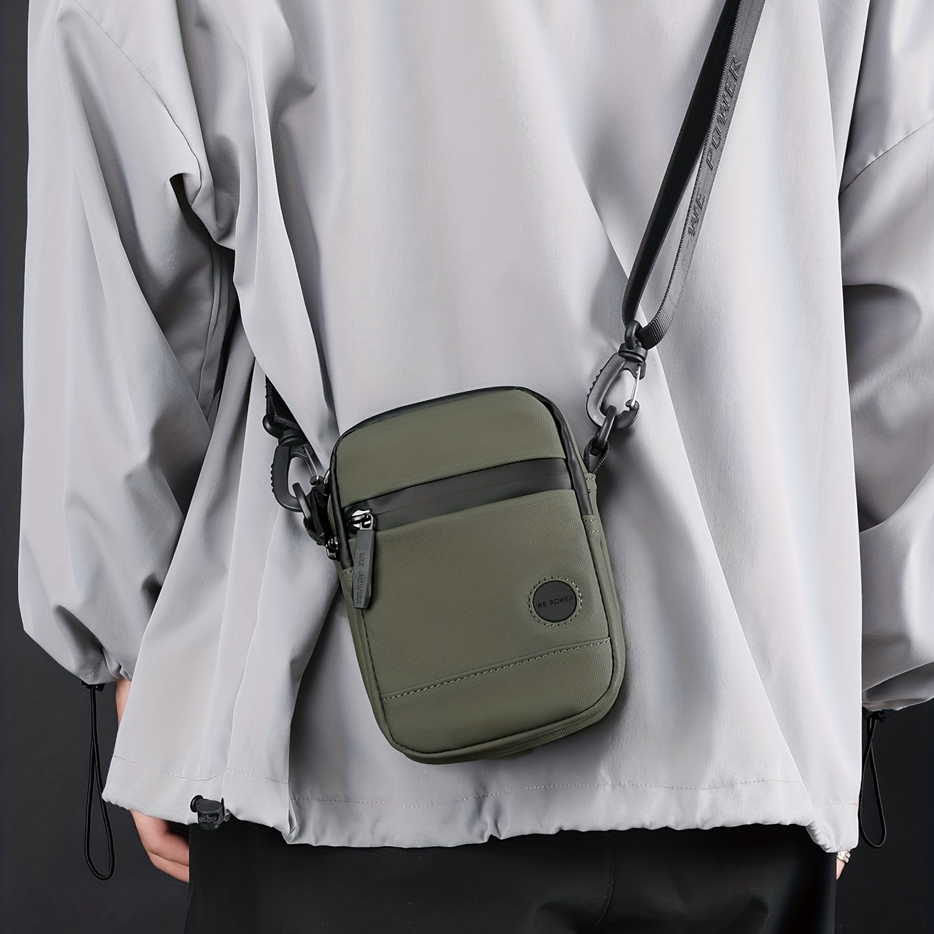 Mobile Phone Crossbody Bag Nylon Phone Bag Multifunction Small 