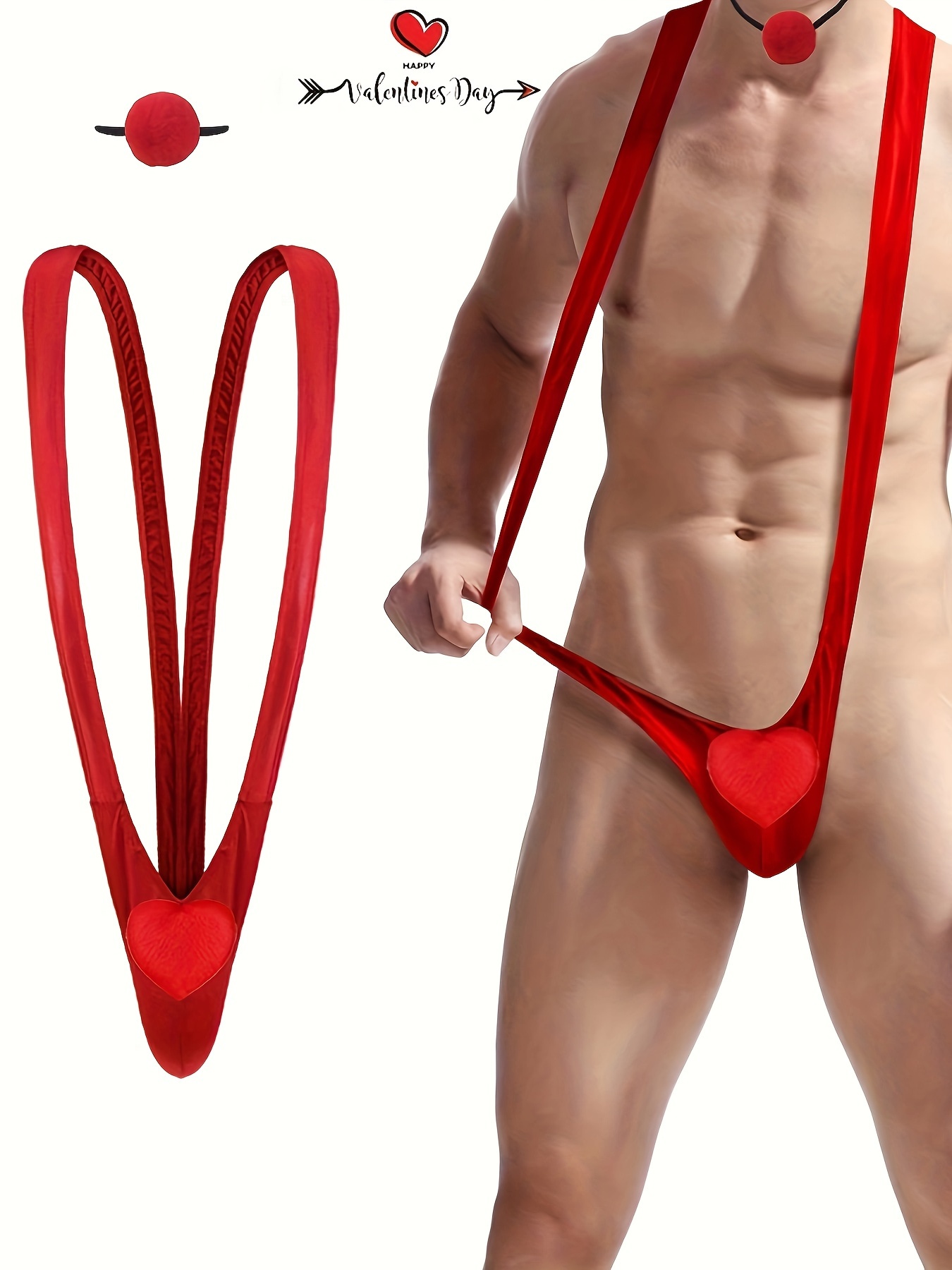 Men's Sexy Borat Swimsuit Mankini Thong Lingerie Thong Trunks C-String  Bikini For Men Body Suit