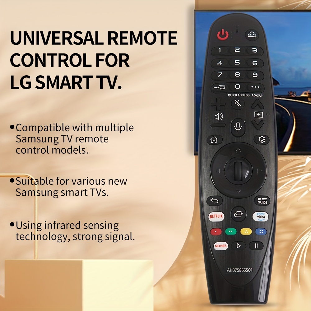 Mando a distancia universal para LG Smart TV, compatible con todos los  modelos de LG TV, para LG LCD LED, UHD QLED 4K HDR, sin función de voz, sin