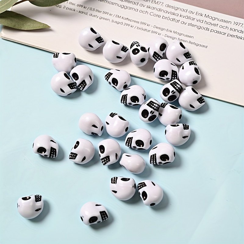 EXCEART 90 Pcs Alloy Small Hole Beads Tiger Head Beads Lion Beads Charms  Metal Charms Bead Jewelry Making Bead Spacers Bulk Ornaments Skull Beads