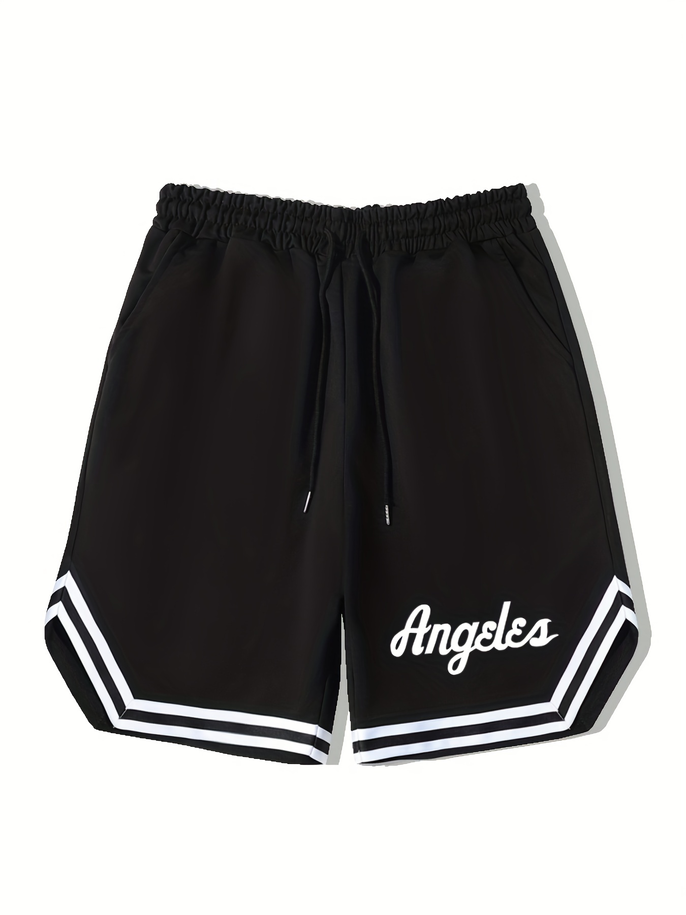 Los Angeles Print Short Leggings Workout Casual Shorts For - Temu