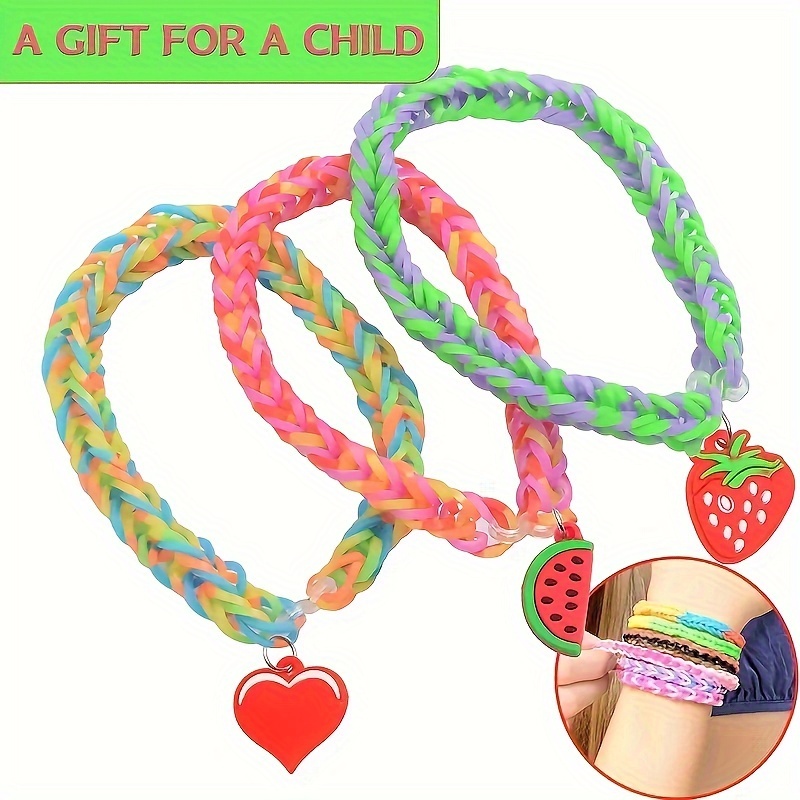 Friendship Bracelet Making Kit For Kids Gift,DIY Girls Beaded Braided Rope  Colorful Bracelet Making Set 