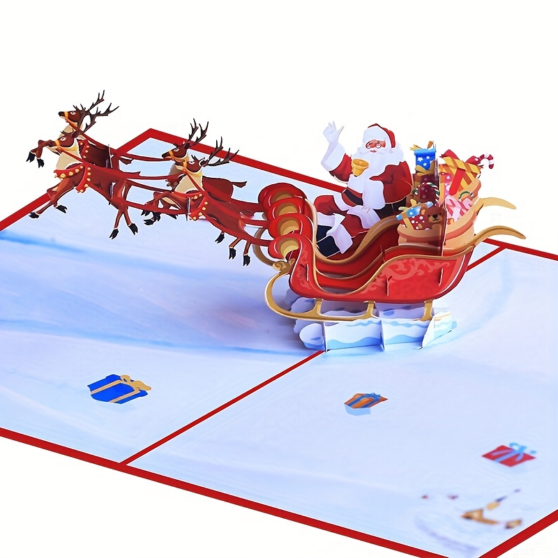 Creative Christmas Greeting Card Cross-border 3d Three-dimensional ...