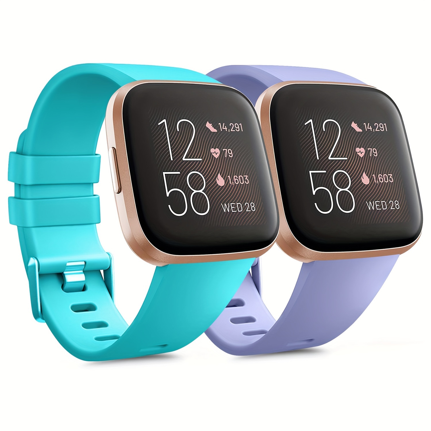 Silicone Bands Fitbit Versa 2/versa/fitbit Lite Smartwatch - Temu