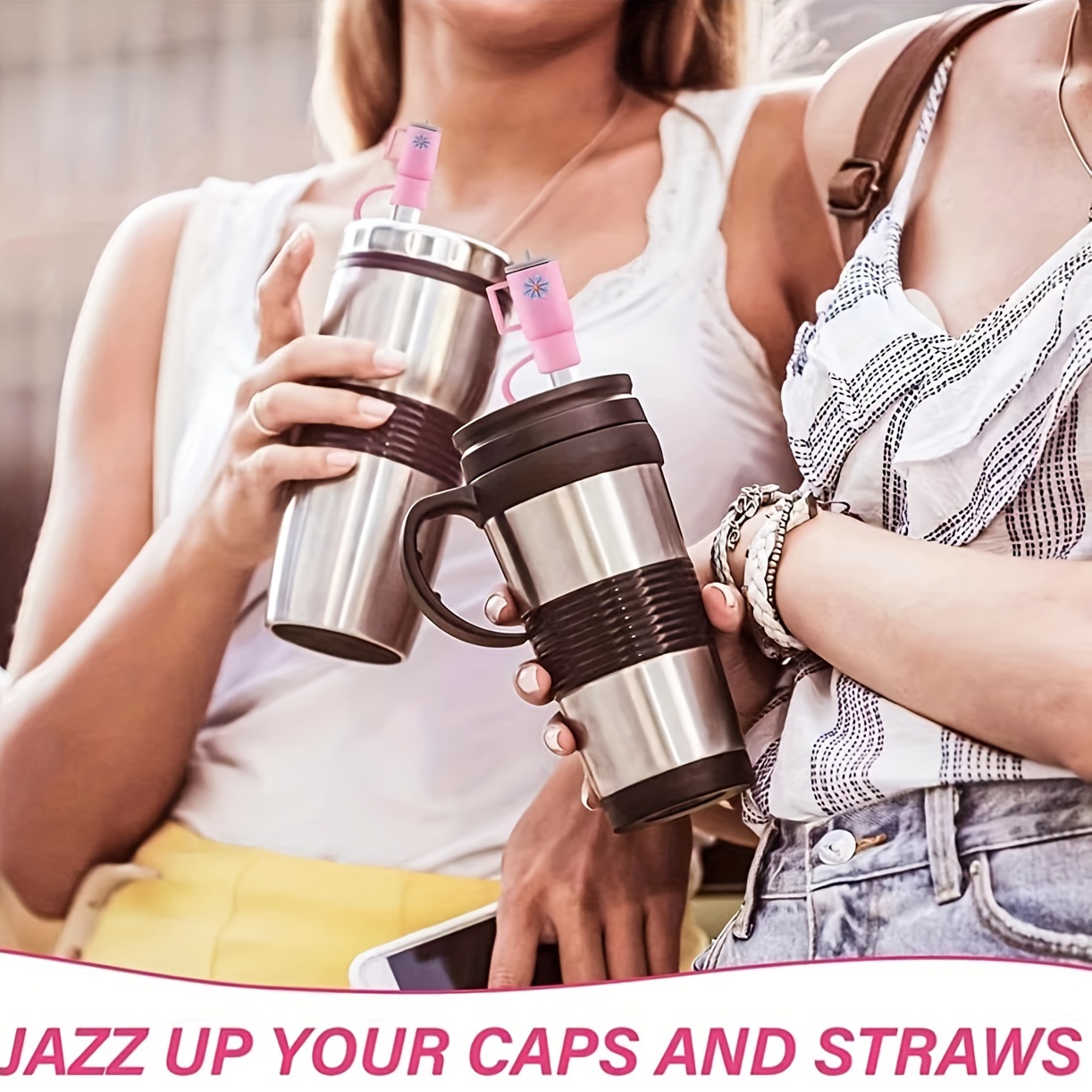 4 Pack Compatible with Stanley 30&40 Oz Tumbler, 10mm Flower  Straw Covers Cap, Cute Silicone Straw Covers, Straw Protectors, Various  Shapes Soft Silicone Straw Lids for 10mm Straws: Tumblers 