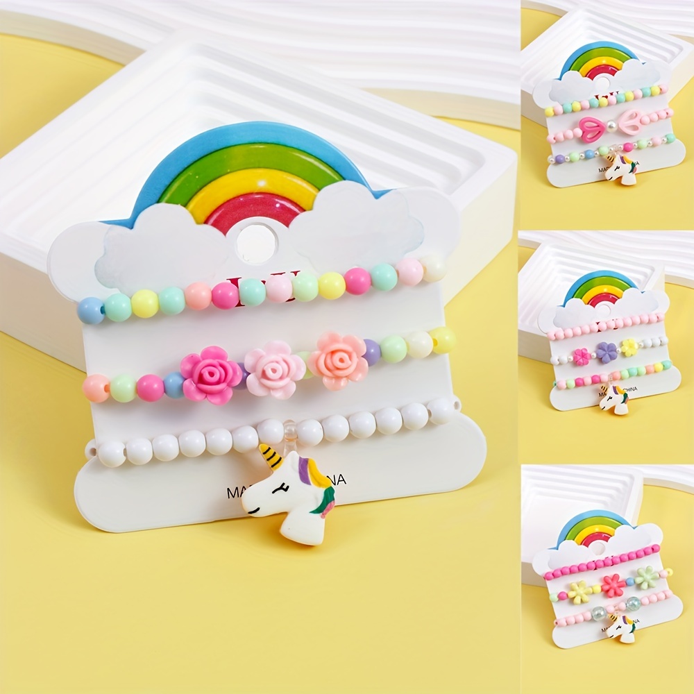 Colorful Bracelets Cute Cartoon Horse Pentagram Heart Shape - Temu