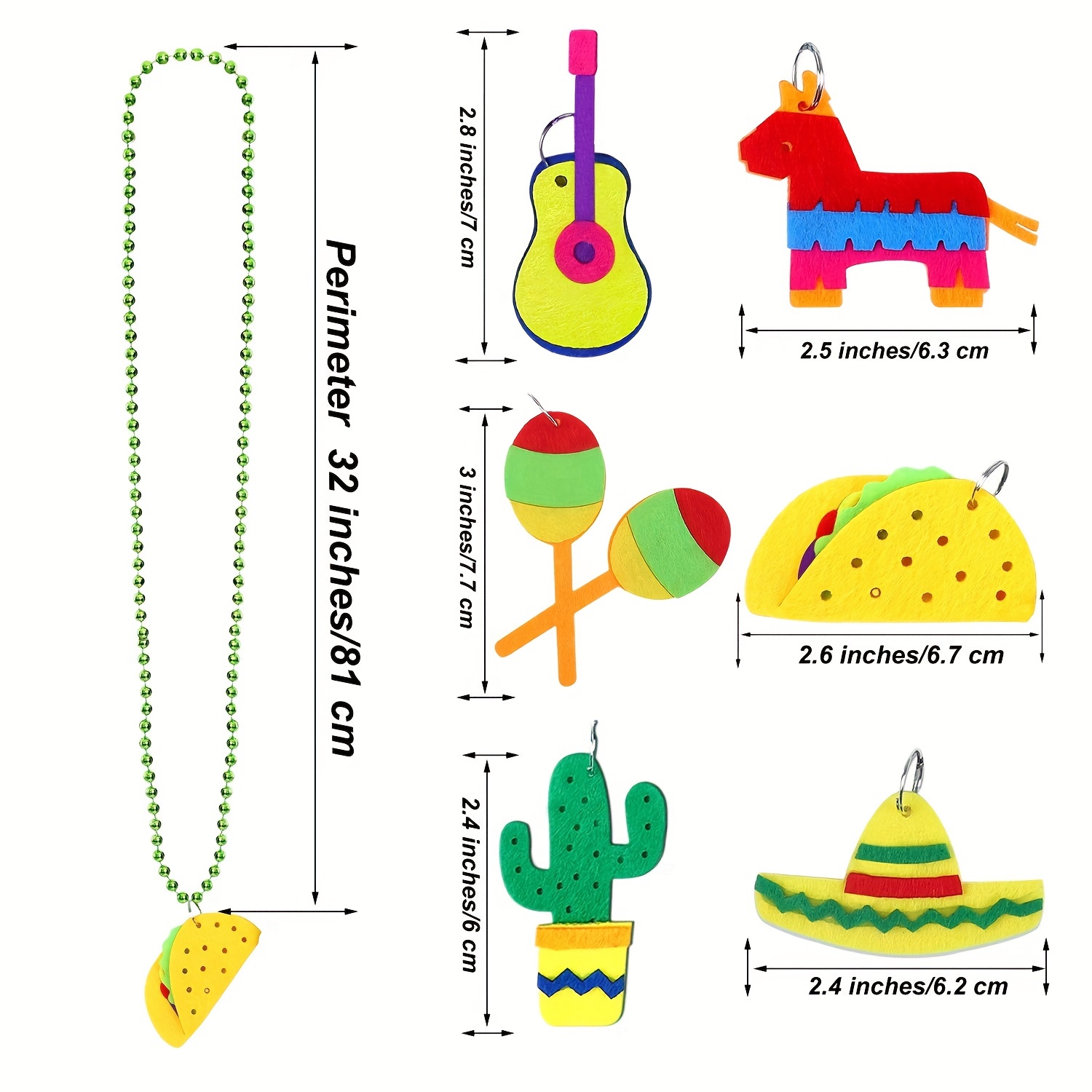 Cinco De Mayo Fiesta Necklaces Bead Mexican Birthday Party - Temu