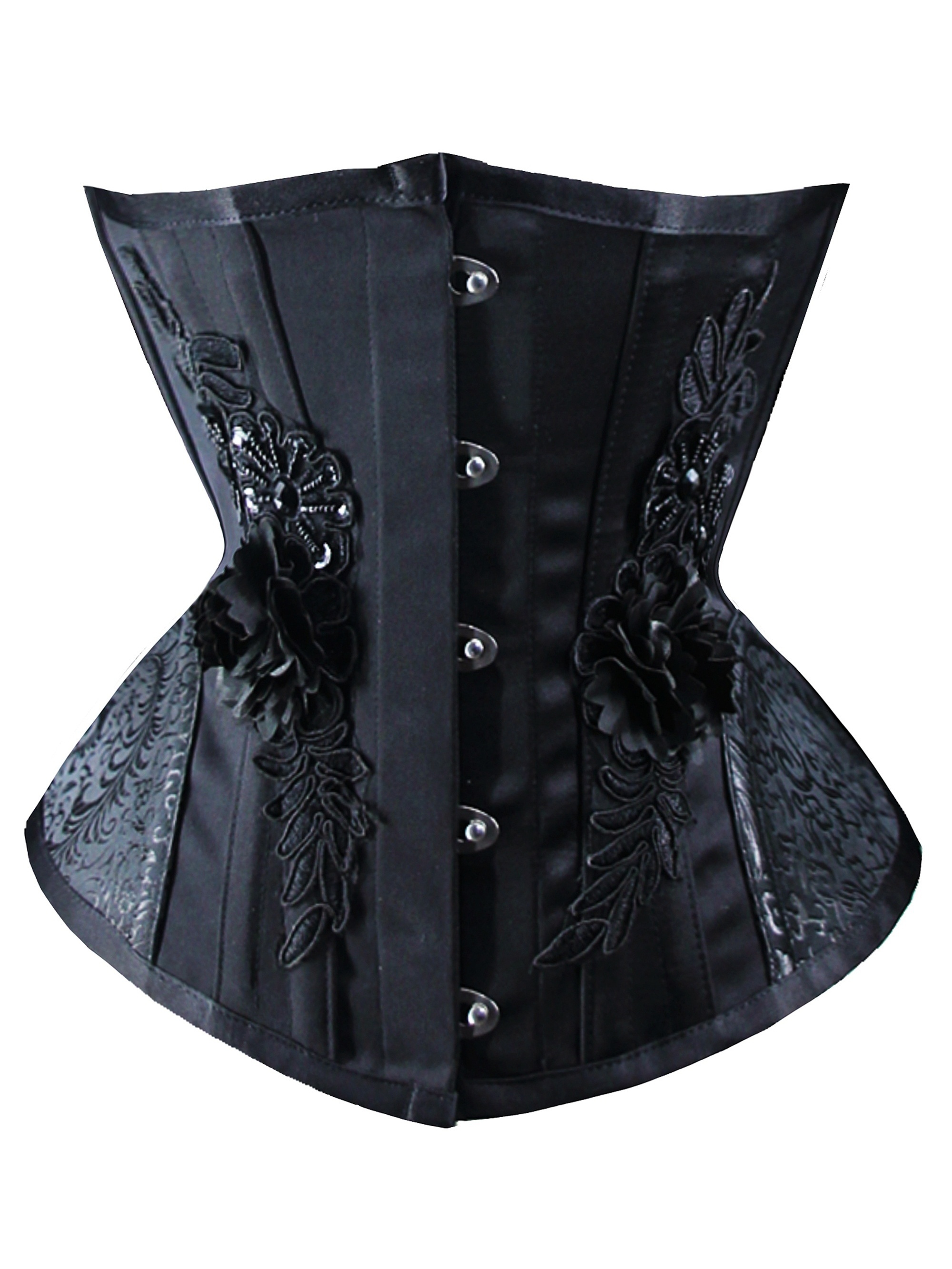 Stunning Brocade Corset Top, Slimming Sweetheart Bust Baroque Style Corset  With Lace Up & Zip Detail, Women's Clothing