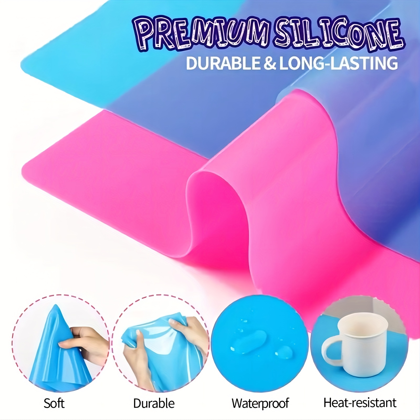 Silicone Craft Mat Silicone Mat For Resin Casting Painting DIY Cr Clay xp  N5I7 