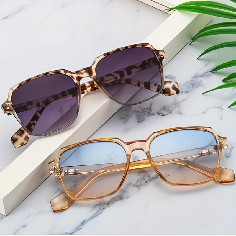 Men's New Fashionable Square Frame Rice Nail Sunglasses - Temu Canada