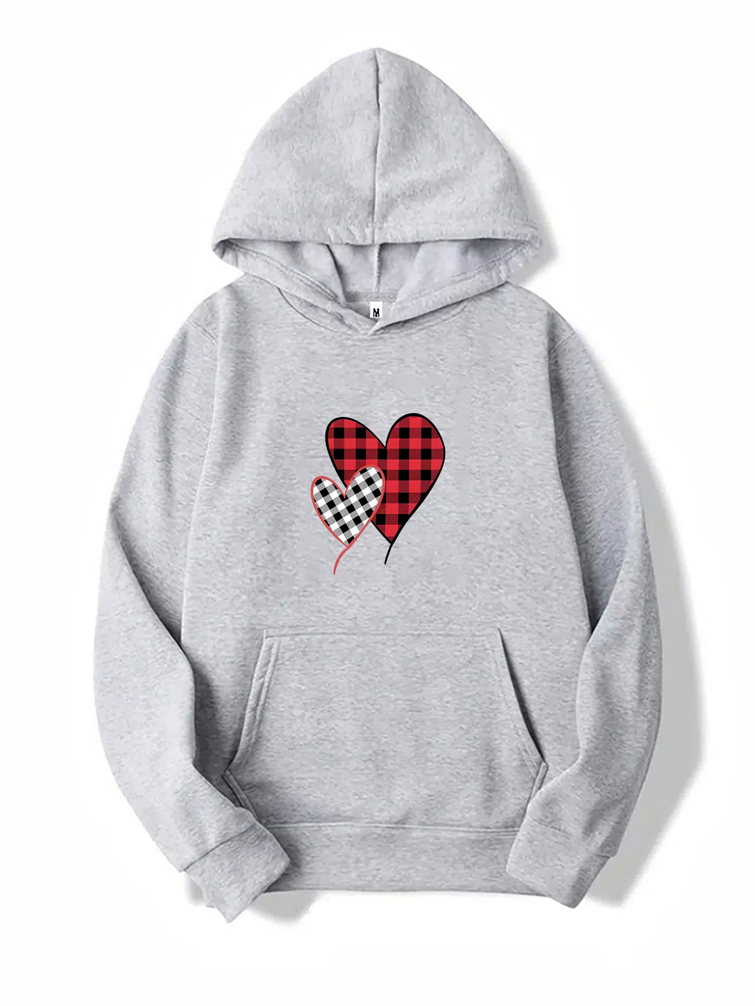 Love Heart Print Hoodie Cool Hoodies For Men Mens Casual Graphic Design Pullover  Hooded Sweatshirt With Kangaroo Pocket Streetwear For Winter Fall As Gifts  - Men's Clothing - Temu