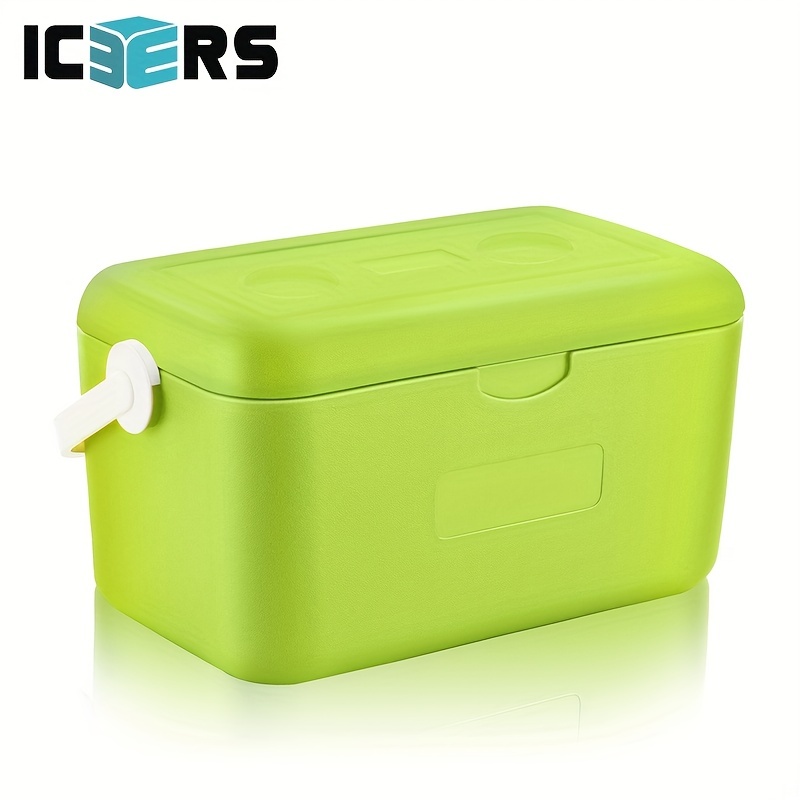 65qt Portable Cooler Box White Plastic Outdoor Camping - Temu
