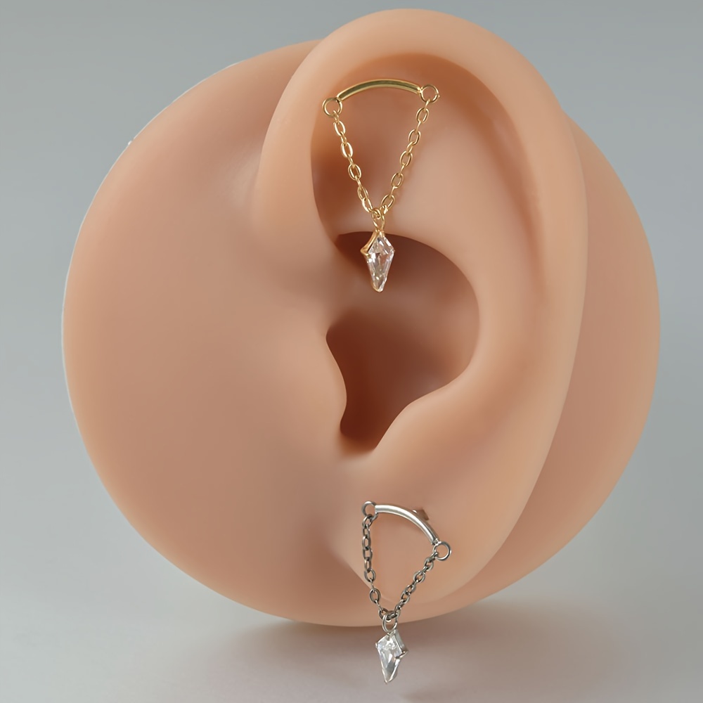 Piercing Jewellery Hanging Ear Piercing Types Of Lobe Helix Piercing Helix/Upper Lobe Piercing Earrings Online –  Boldiful