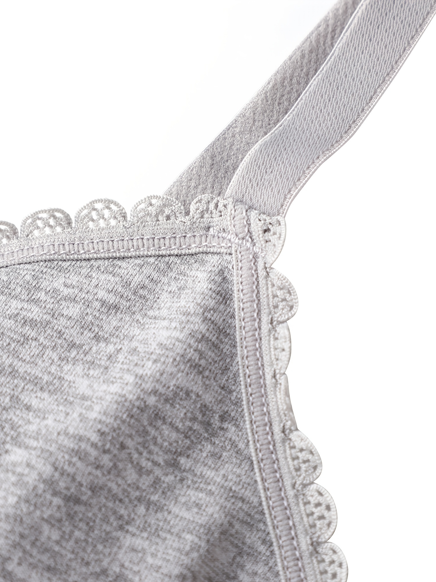 comfortlab Gray Wireless Cotton String Bralettes & Gray Cotton