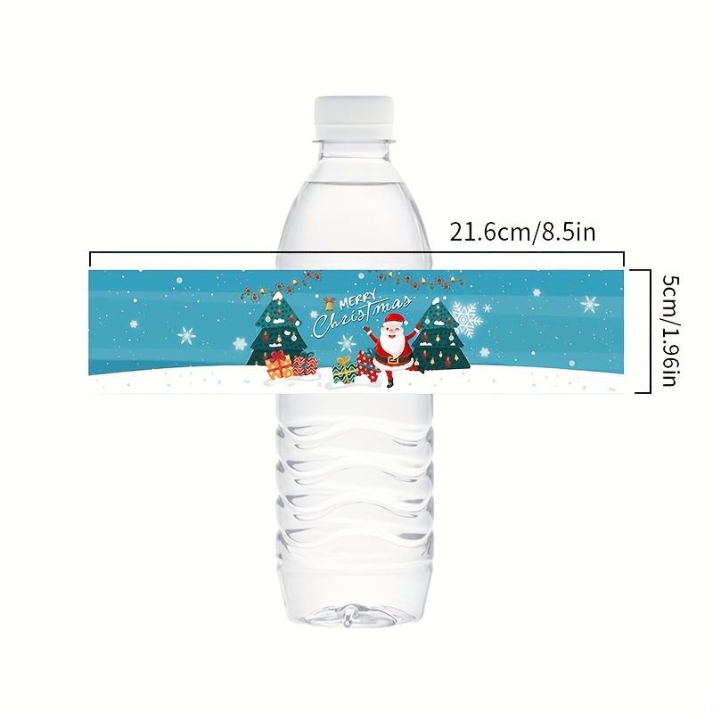 Christmas Water Bottle Labels Template