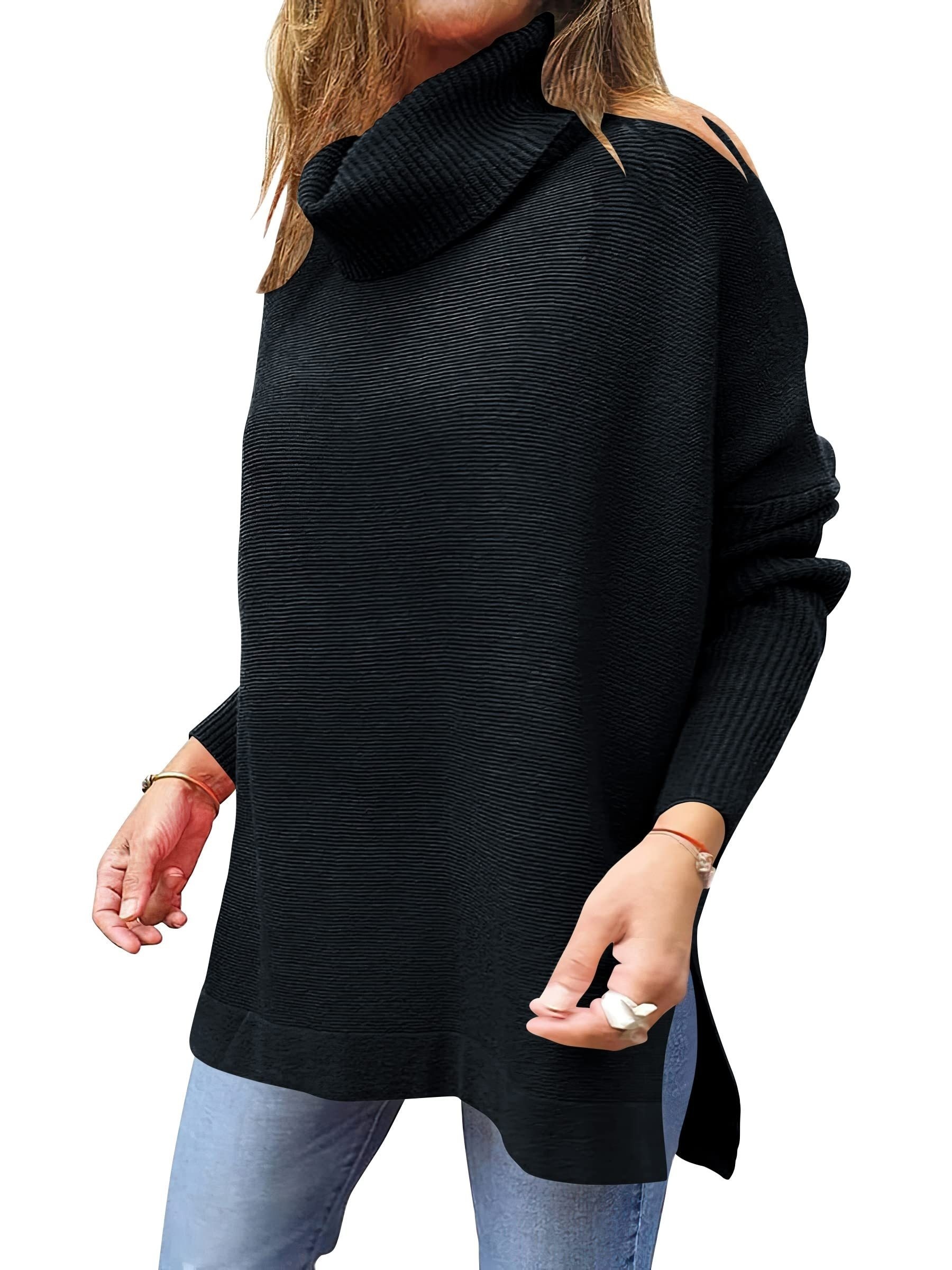 Plus size clearance cowl neck jumper