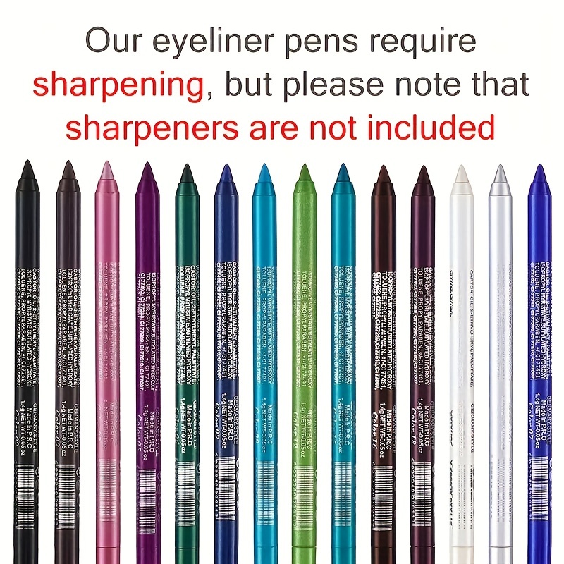 Petansy Lot de 12 crayons de maquillage professionnels pour les yeux - Fard  à paupières et crayon eyeliner - Étanche - Longue durée - Paillettes  nacrées - Cadeau pour femme : : Beauté et Parfum