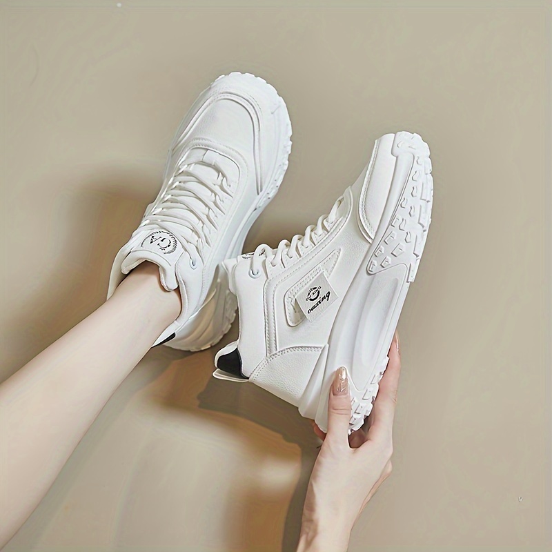 Big white chunky store sneakers