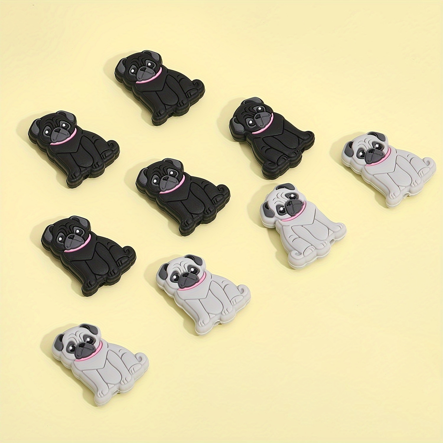 Cute Dogs Silicone Focal Beads Bulk Loose Rubber Beads For - Temu