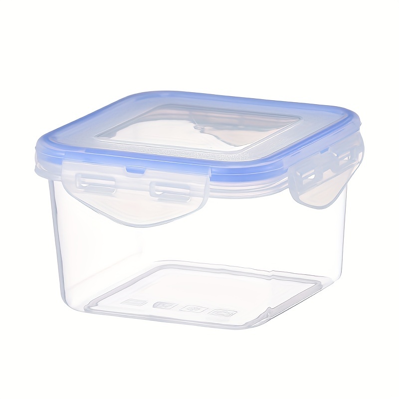 Transparent Plastic Food Storage Container - Microwave Safe Lunch Box With  Square Seal - Thickened Fresh-keeping Jar For Kitchen Supplies - Temu