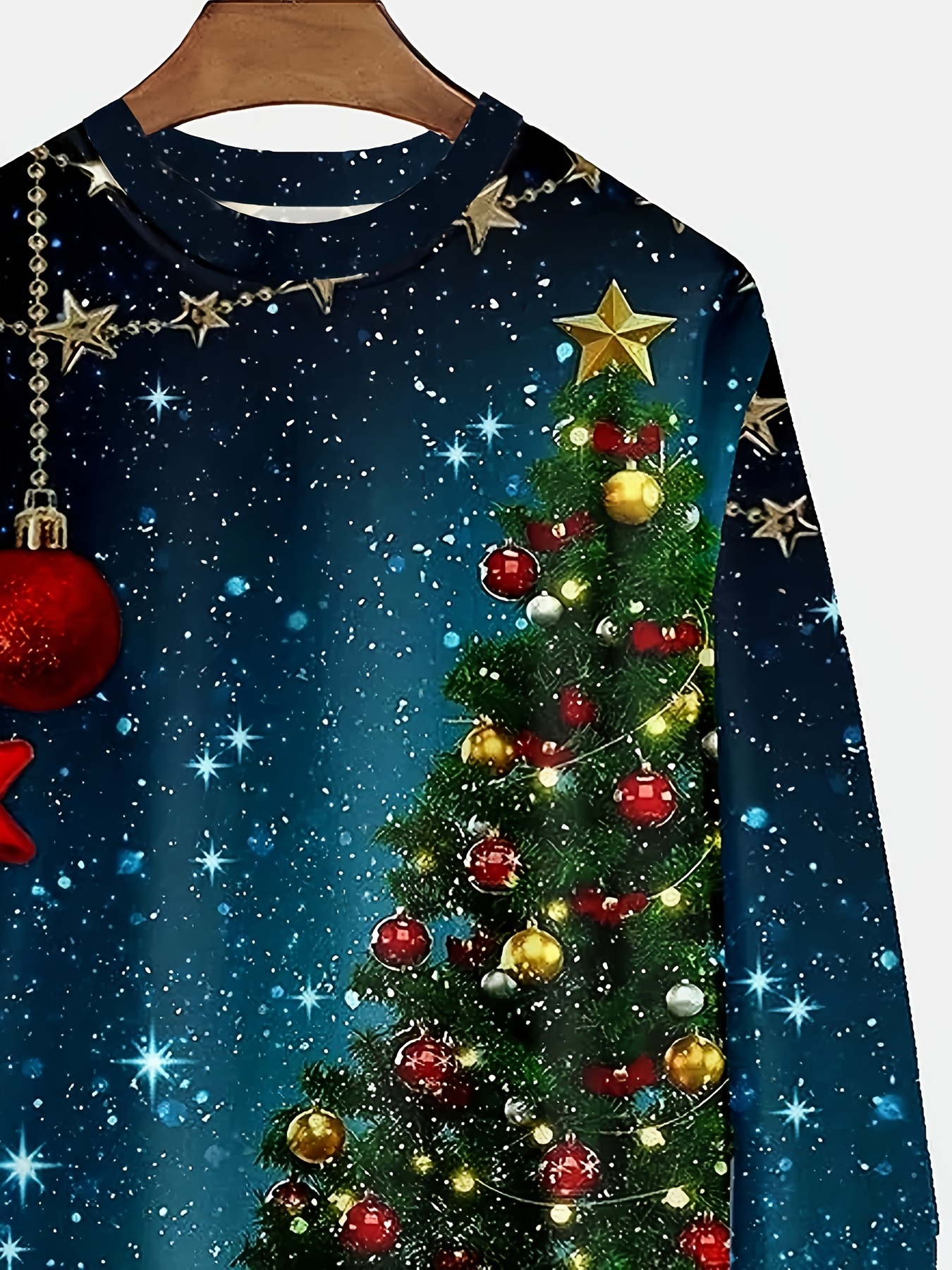 Best Deal for Men Christmas Sweater Casual Christmas Tree Pullover