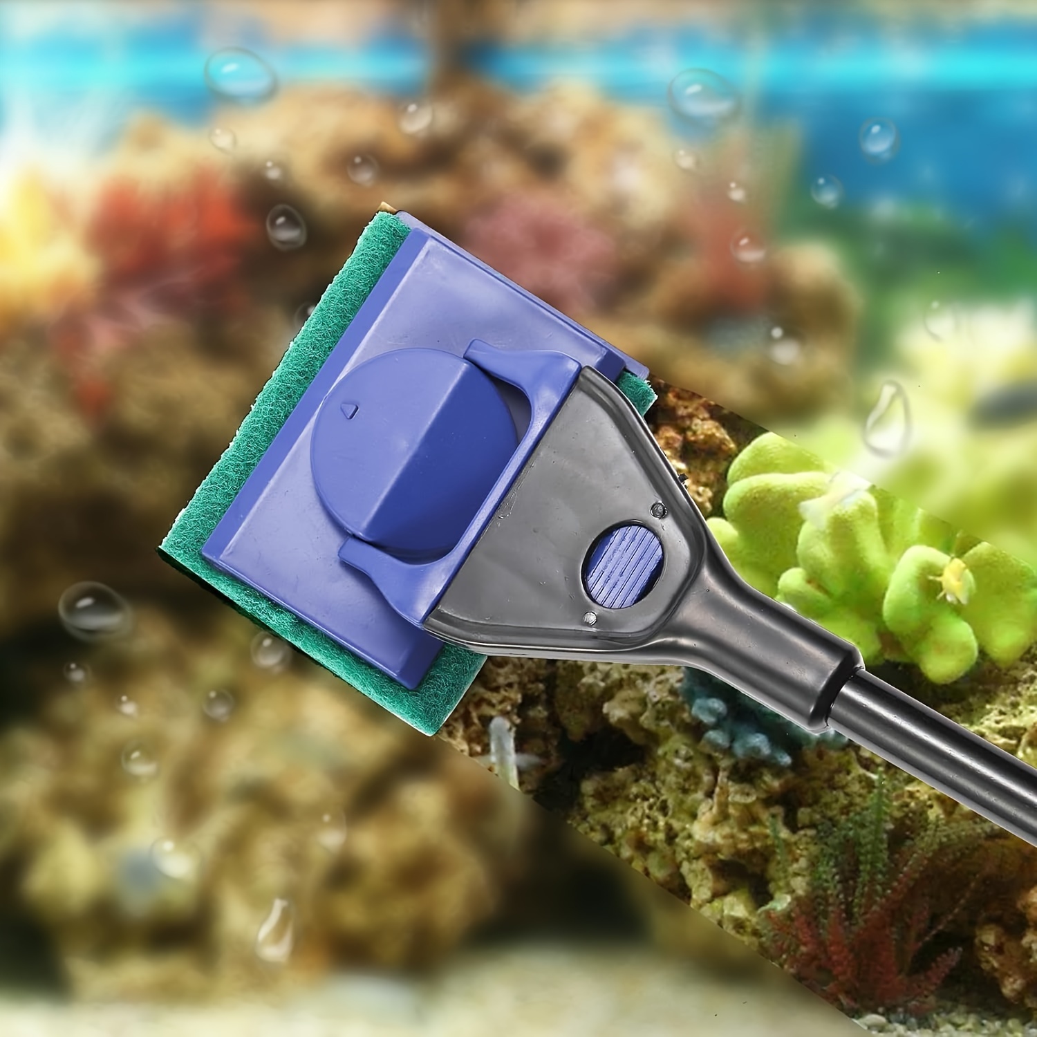 1 Aquarium Fish Tank Cleaning Tool Gravel Rake Algae Scraper - Temu