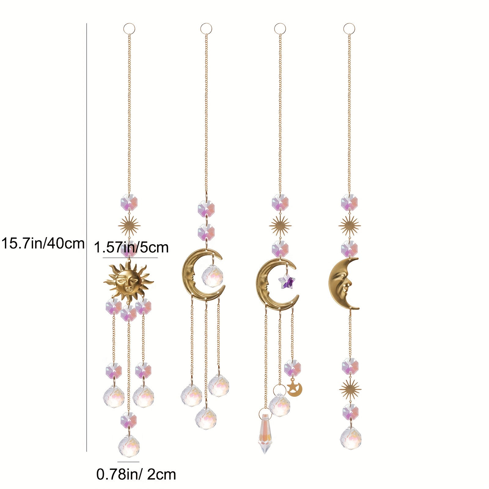 Sun Catchers Indoor Window, 1Pieces Crystal Suncatcher Hanging Crystals for  Windows, Light Catcher Window Crystals Ball Prism Rainbow Maker Pendants