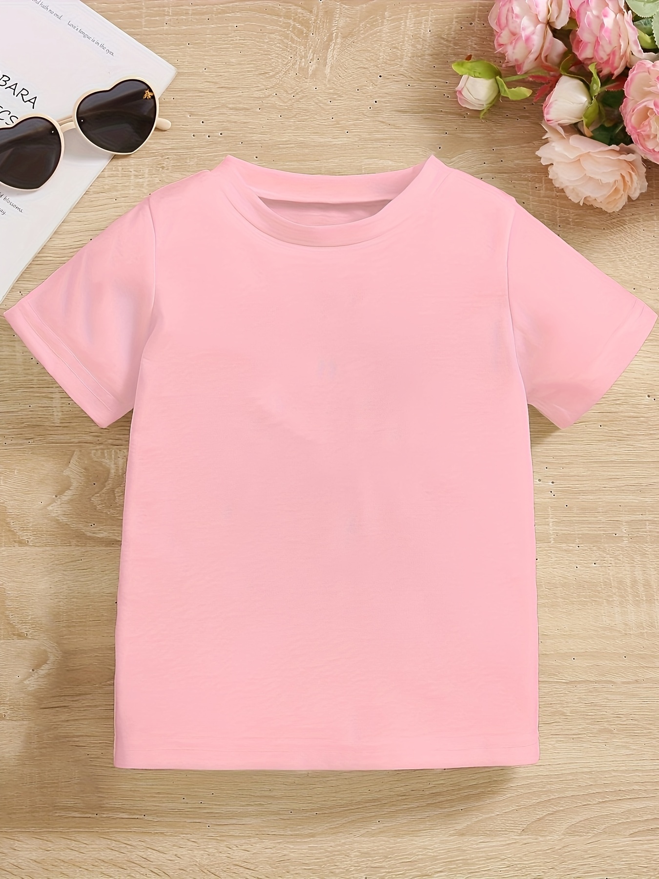 Camisa Rosa Para Niñas - Temu